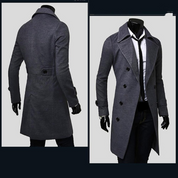 Aries | Men's Timeless Elegance Double-Breasted Coat