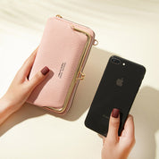 Spacious and Versatile Kiss-lock Crossbody Phone Bag