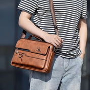 Emmanuel | Stylish Leather Small Crossbody Messenger Bag