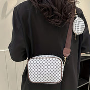 Sunny | Geometric Pattern Leather Crossbody Bag Set