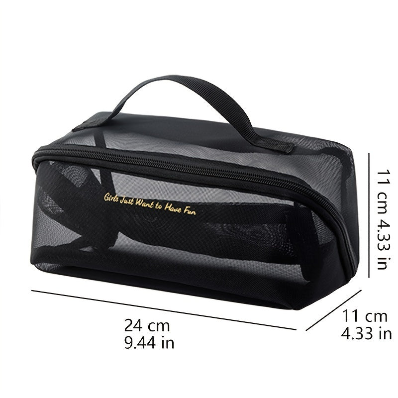 Elia | Spacious Mesh Travel Toiletry Bag