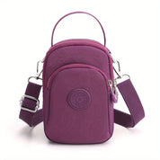 Mylah | Minimalist Solid Nylon Crossbody Small Handbag