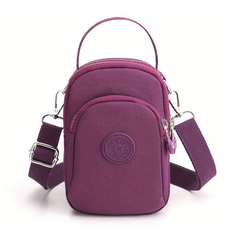 Mylah | Minimalist Solid Nylon Crossbody Small Handbag