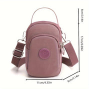 Mylah | Minimalist Solid Nylon Crossbody Small Handbag