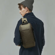Stylish Multi-Pocket Sling Bag with Passport Lock and USB Charging Port