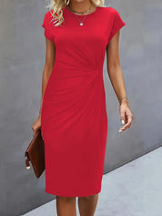 Ava | Chic Crew Neck Dress – Effortless Day-to-Night Sophistication