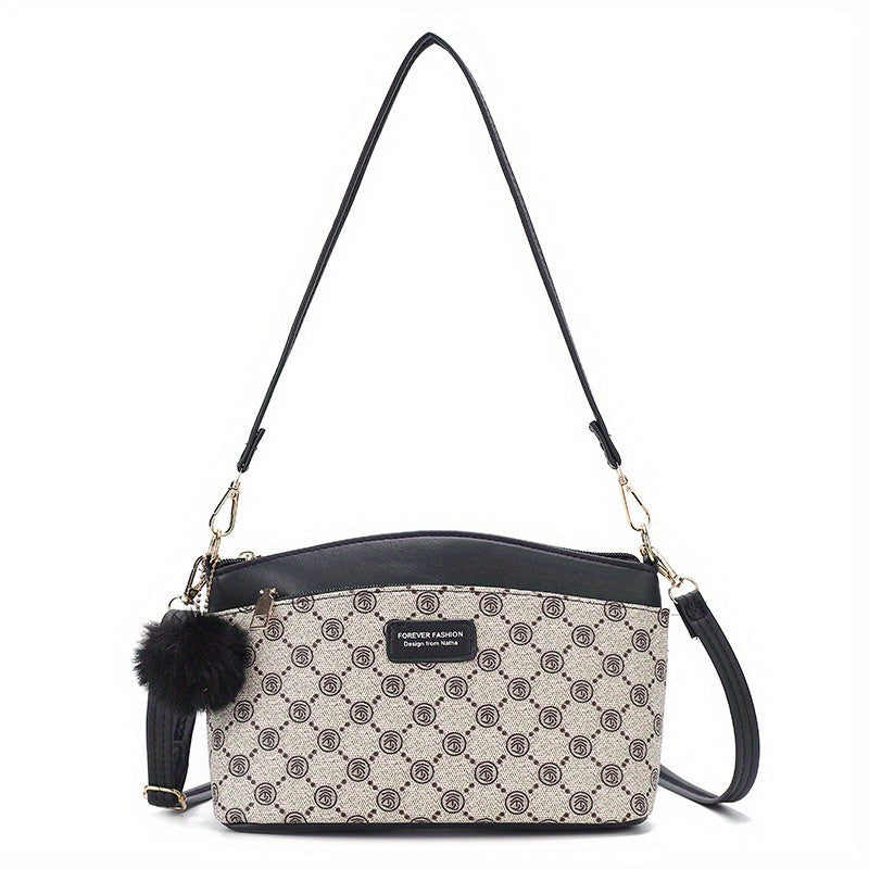 Anaya | Lozenge Print Women's Crossbody Leather Bag