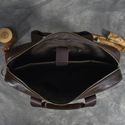 Barrett | Cowhide Leather Crossbody Messenger Work Laptop Handbag