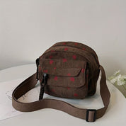 Ellison | Strawberry Delight Corduroy Crossbody Bag