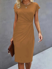 Ava | Chic Crew Neck Dress – Effortless Day-to-Night Sophistication