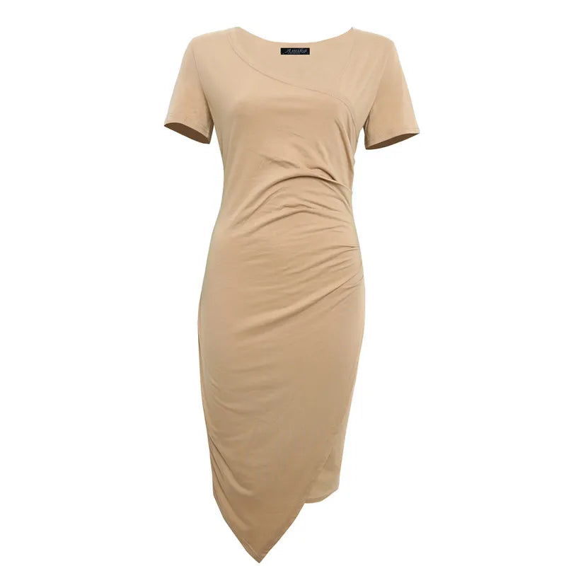 Ava | Chic Crew Neck Dress – Effortless Day-to-Night Sophistication