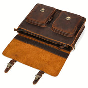 Jesse | Vintage Leather Crossbody Messenger Laptop Handbag