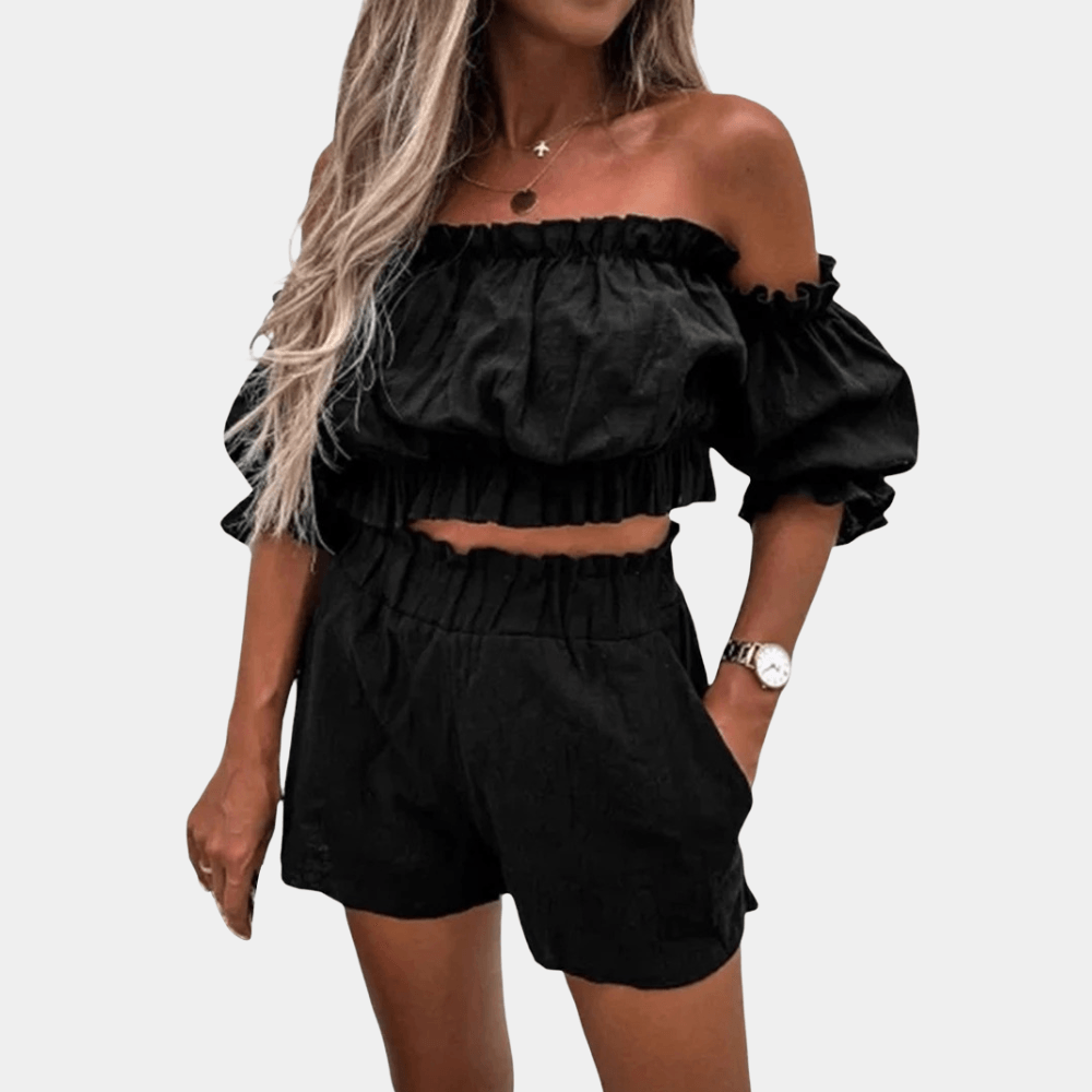 HILDA | Chic Off-Shoulder Ensemble - Lizabella Fashion