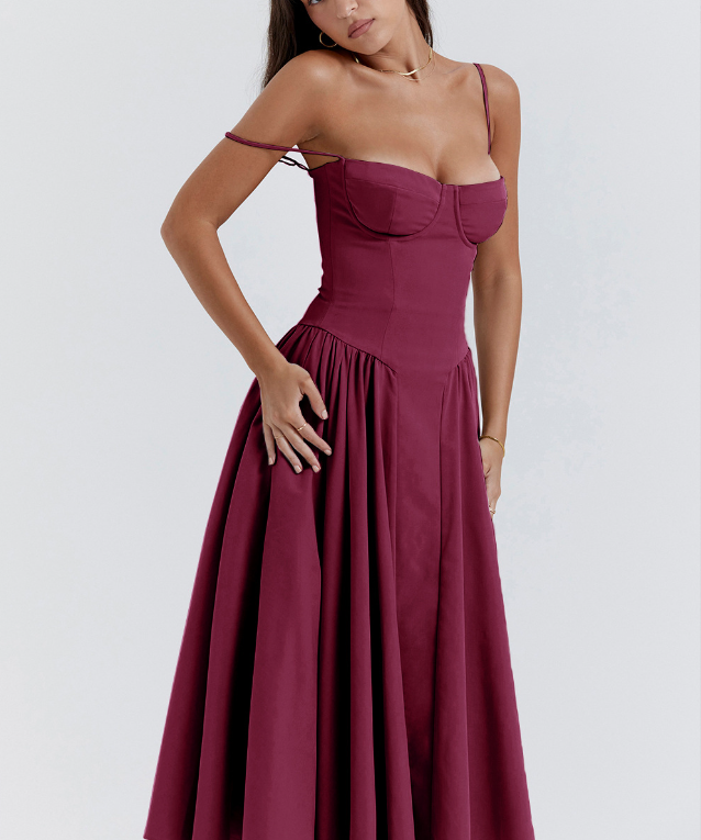 Tanya | Sophisticated Sleeveless Corset Dress
