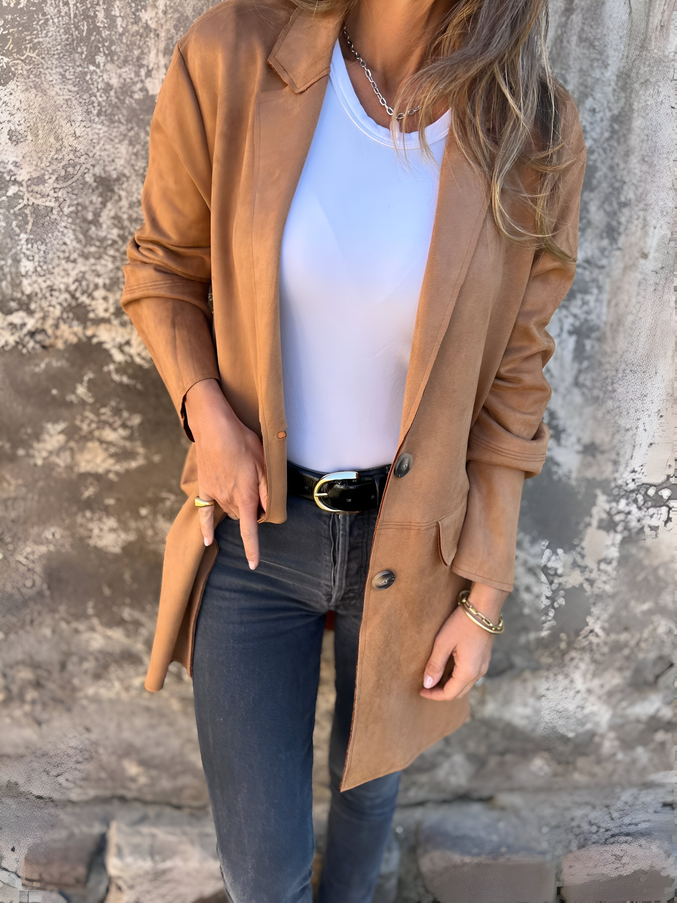 Imelda | Versatile Trendy Mid-Length Coat