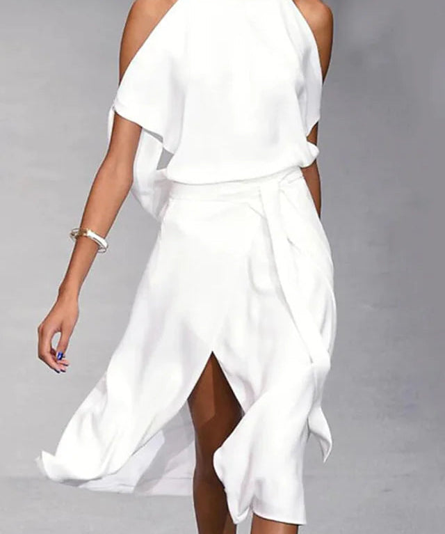 Charlotte | Casual Off-Shoulders Midi Dress