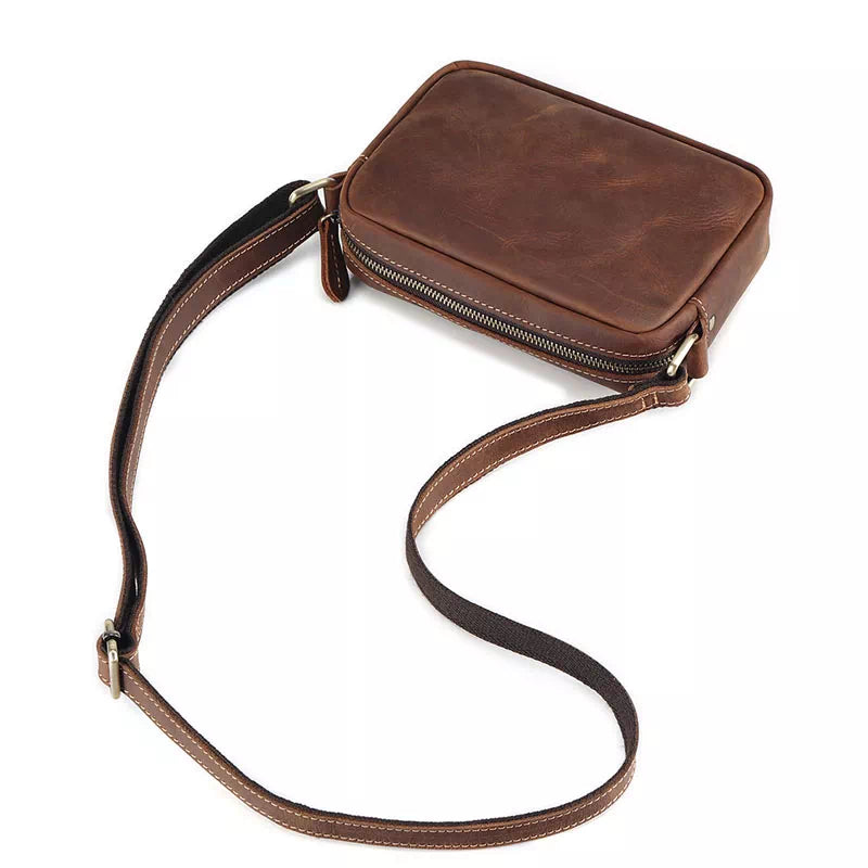 Asher | Vintage Leather Crossbody Bag