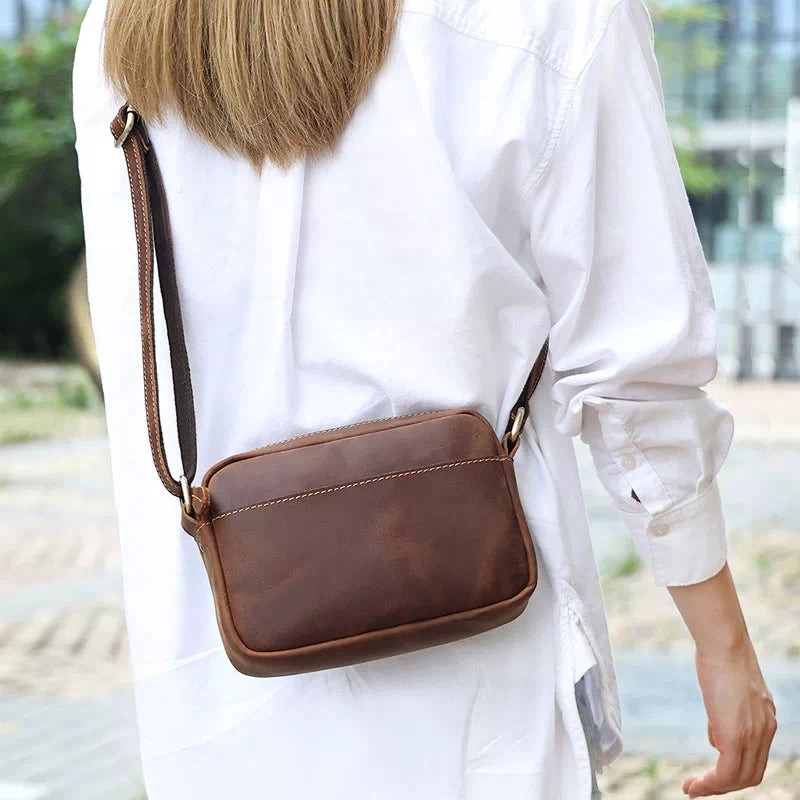 Asher | Vintage Leather Crossbody Bag