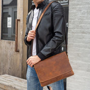 Abel | Leather Laptop Crossbody Shoulder Bag