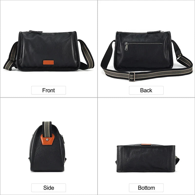 Amanda | Classic Leather Urban Crossbody Bag