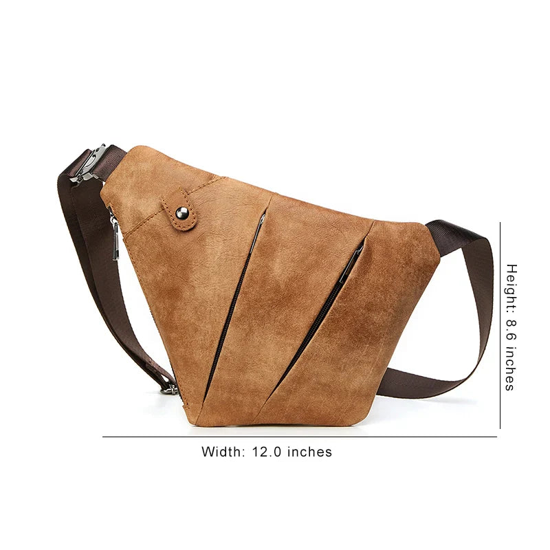 Grey | Urban Geometric Crossbody Bag