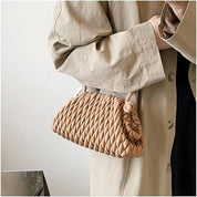 Nellie | Stylish Solid Color Mini Leather Crossbody Shoulder Handbag