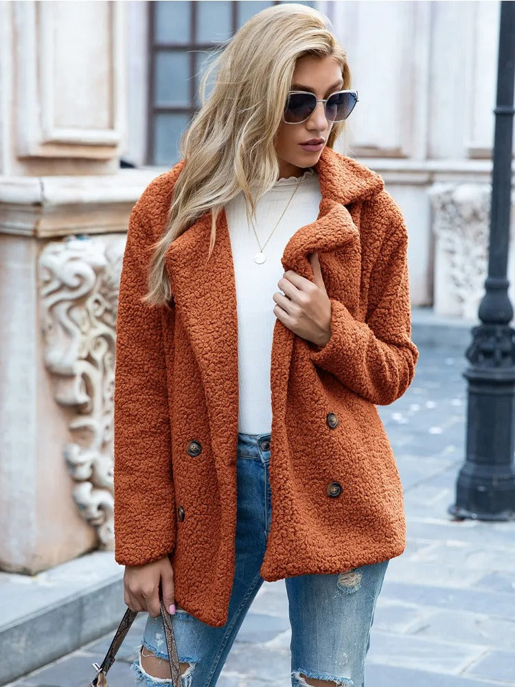 Cora | Plush Winter Coat – Embrace the Cozy Season