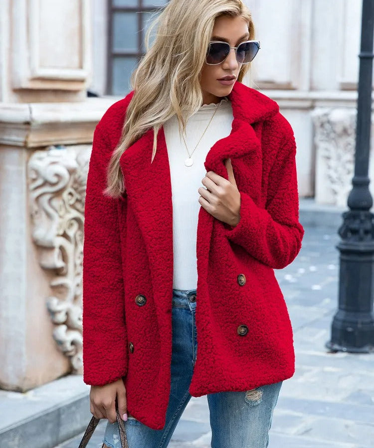 Cora | Plush Winter Coat – Embrace the Cozy Season