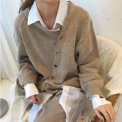 Iris |  Asymmetric Wrap Sweater – Elevate Your Everyday Style