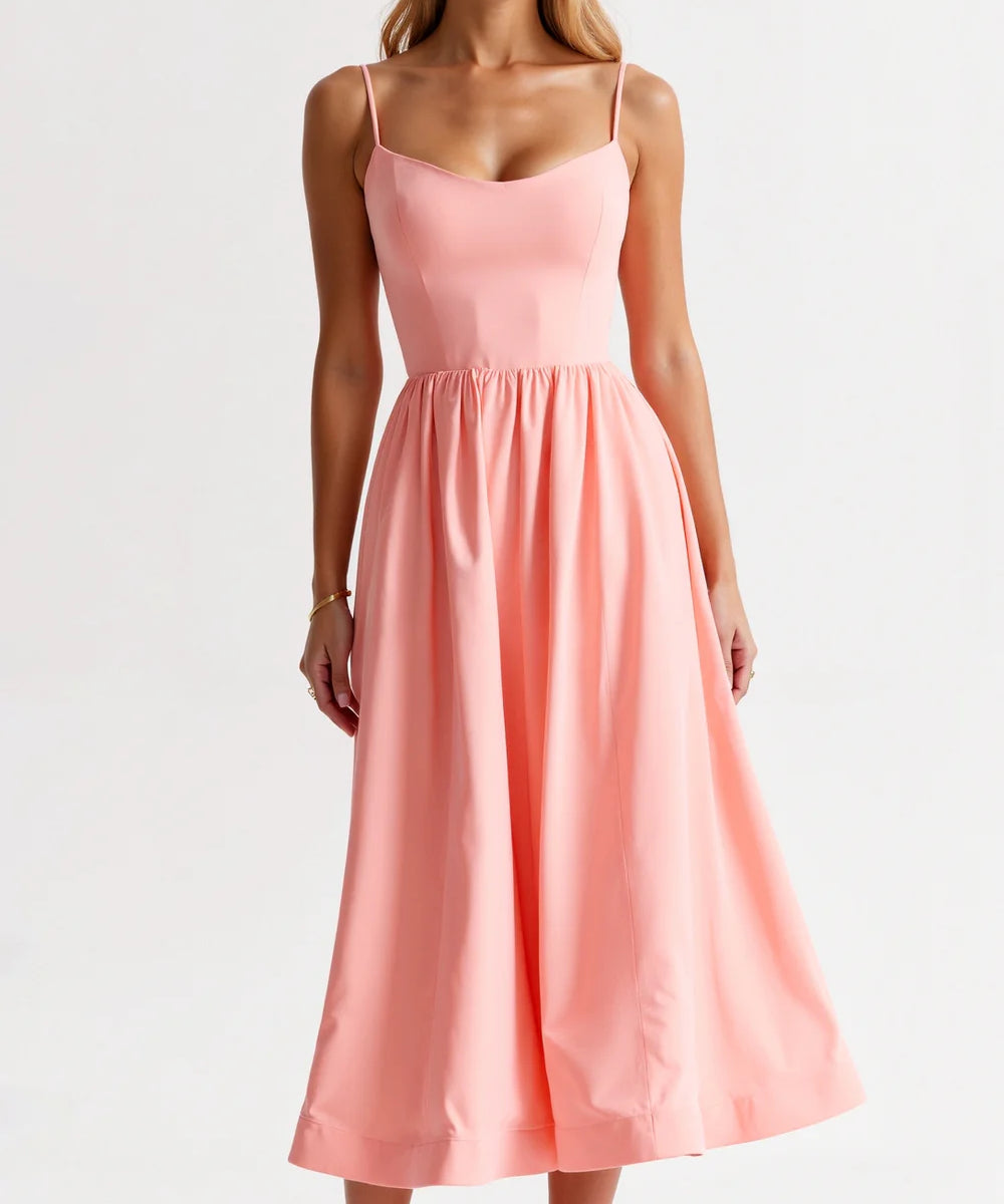 Aurelia Flowing Midi Dress - Light, Elegant, Effortlessly Stylish