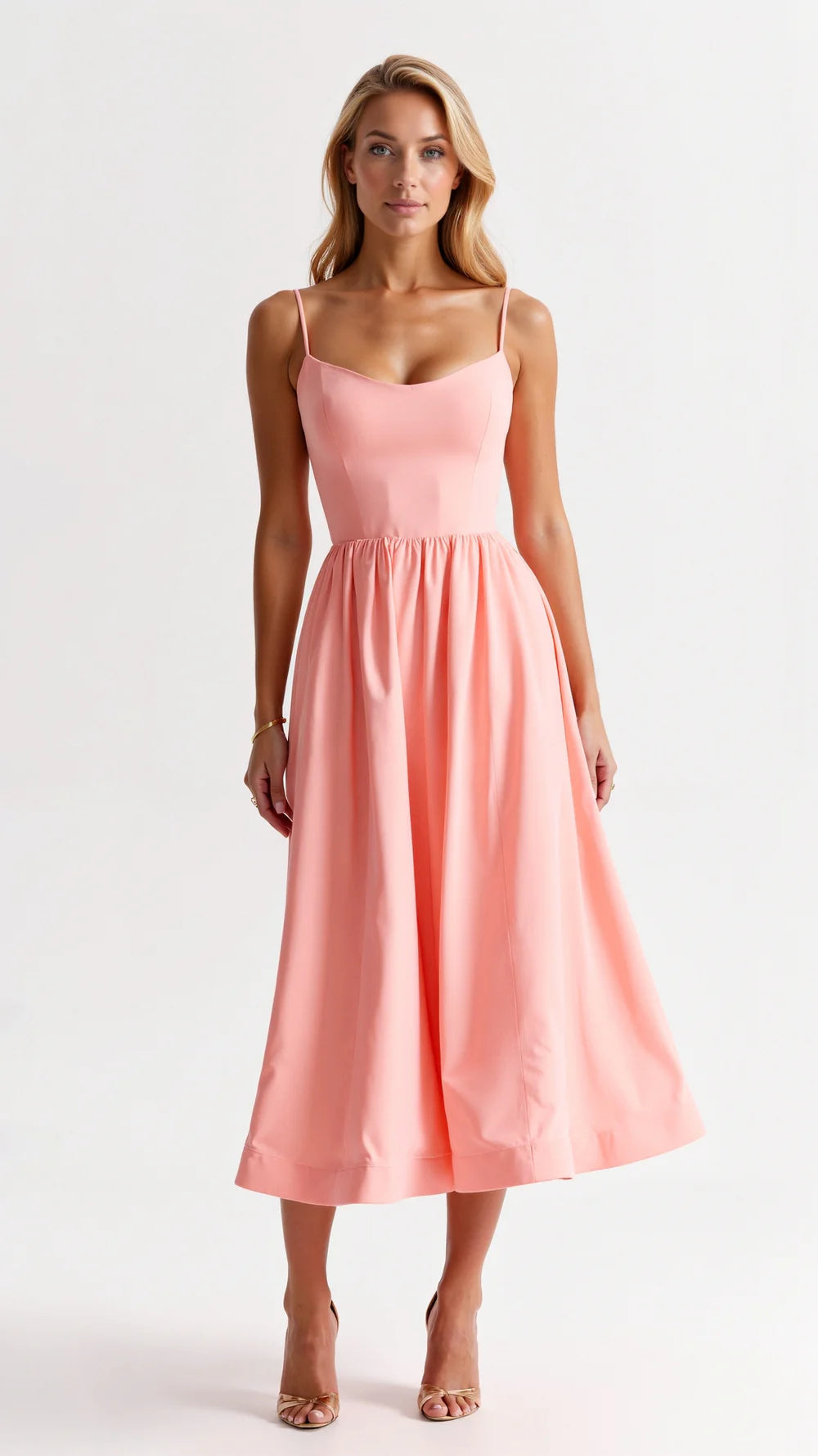Aurelia Flowing Midi Dress - Light, Elegant, Effortlessly Stylish