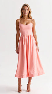 Aurelia Flowing Midi Dress - Light, Elegant, Effortlessly Stylish