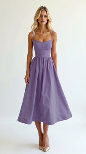Aurelia Flowing Midi Dress - Light, Elegant, Effortlessly Stylish