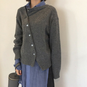 Iris |  Asymmetric Wrap Sweater – Elevate Your Everyday Style