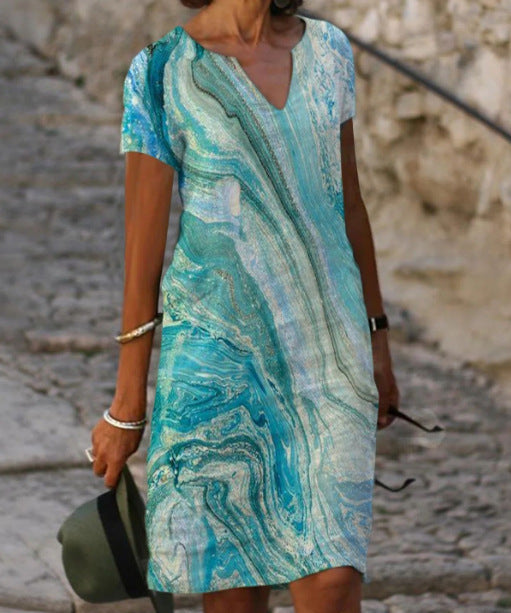 Selena | Flattering V-Neck Design Summer Dress