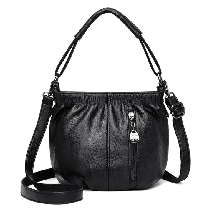 Michaela | Pleated Bucket Crossbody Bag