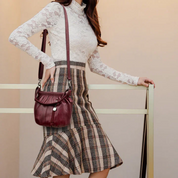 Michaela | Pleated Bucket Crossbody Bag