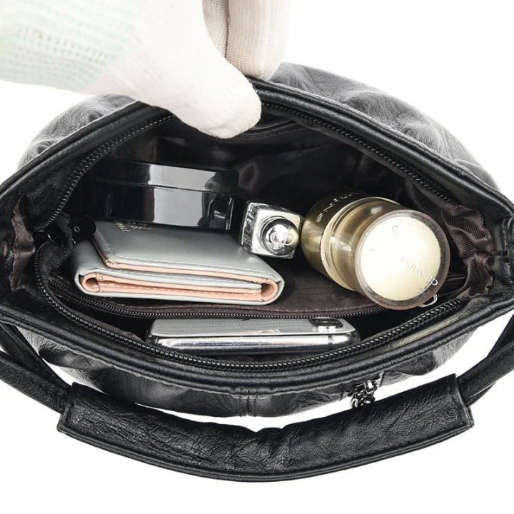 Michaela | Pleated Bucket Crossbody Bag