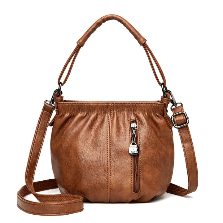 Michaela | Pleated Bucket Crossbody Bag