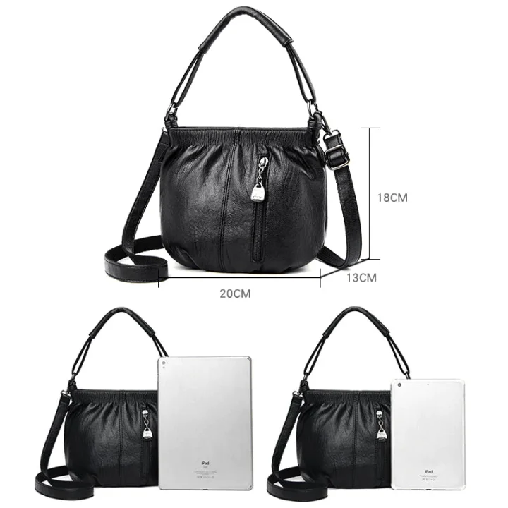 Michaela | Pleated Bucket Crossbody Bag