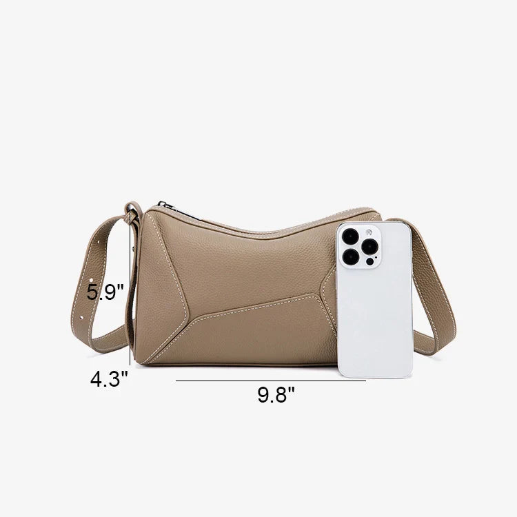 Izabella | Classic Leather Crossbody Bag