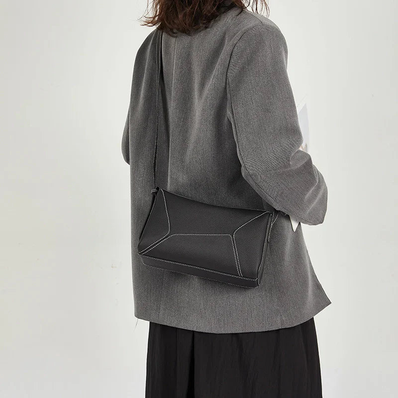 Izabella | Classic Leather Crossbody Bag